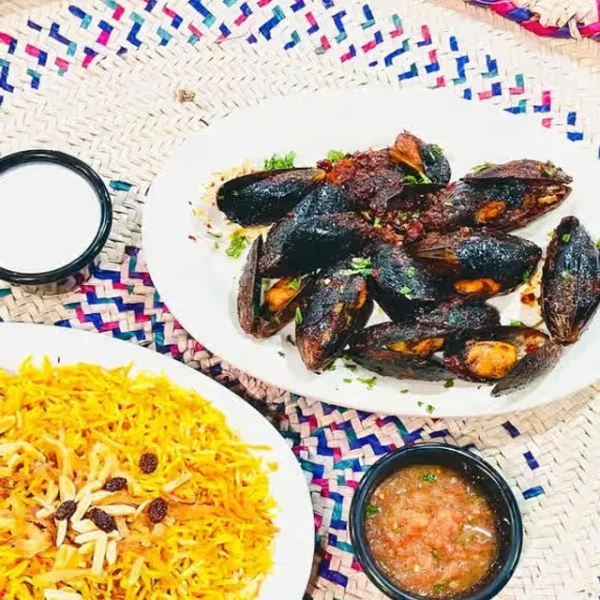 A Grilled Seafood Mussels